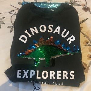 h&m dinosaur sweatshirt